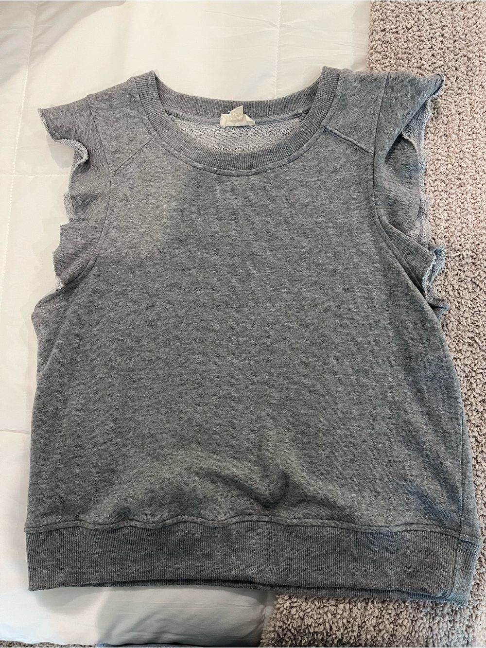 Hem & Thread Light Grey Crewneck Sweatshirt